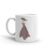 Modern Art Abstract Line Art Drawing - Lady Noona Coffee Tea Cup Mug, Mug, $ 17.50, A Moment Of Now™